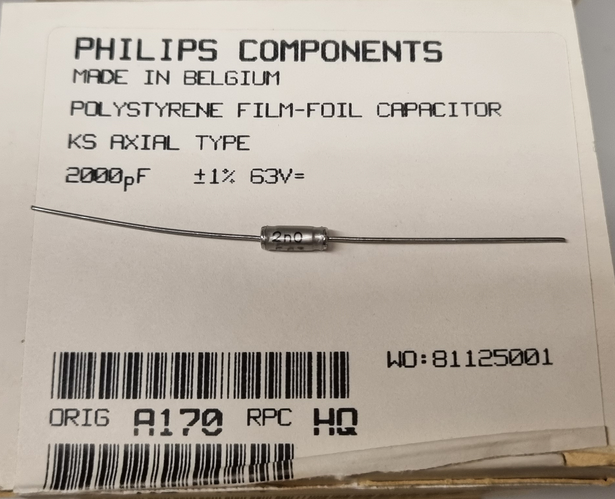 Polystyrene-styroflex film-folie axiale billede 6
