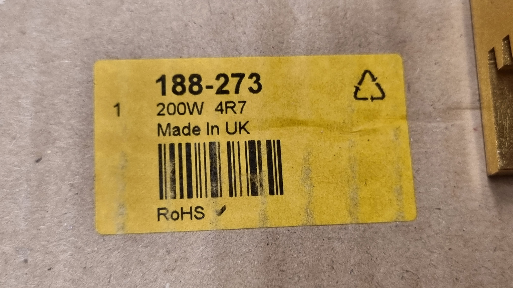 Modstande 4,7R 200W - NYE billede 3