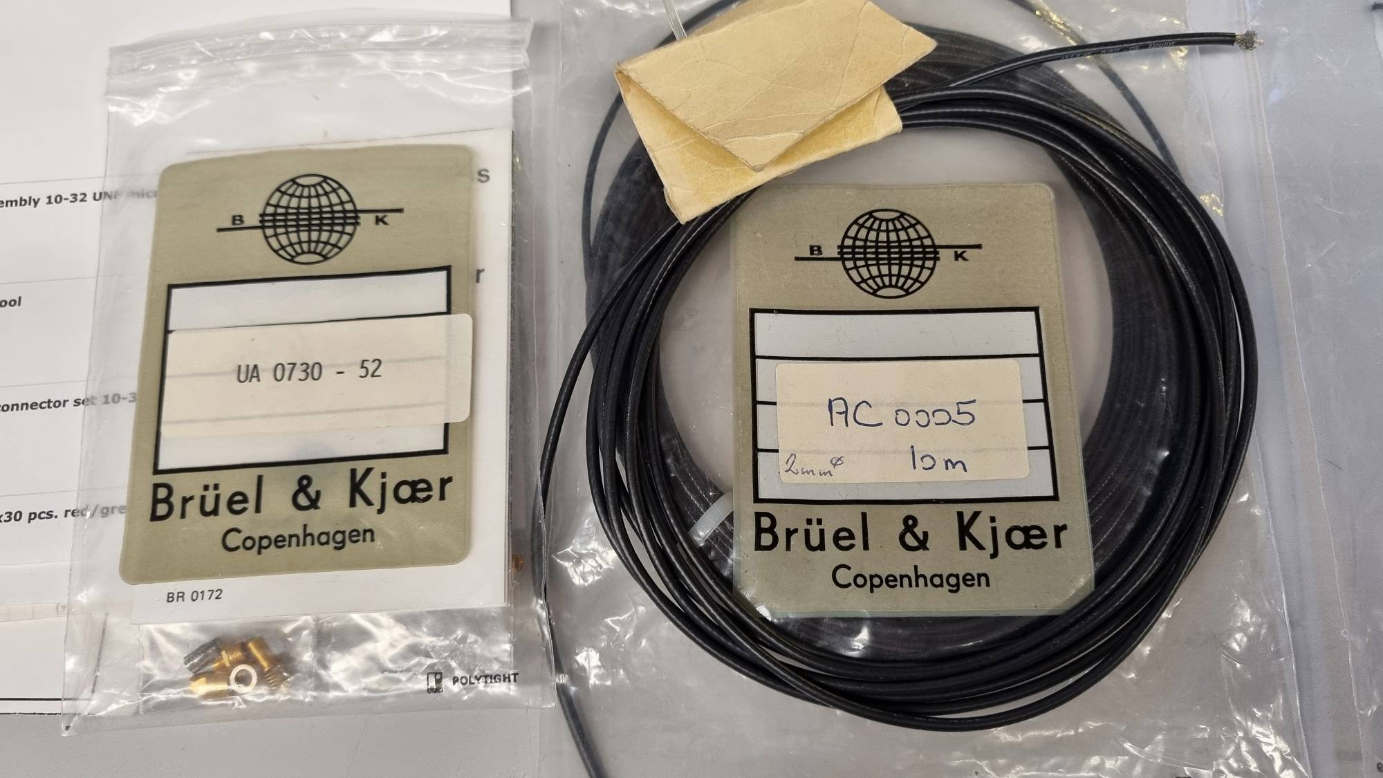 Bruel & Kjær microdot connectors billede 5