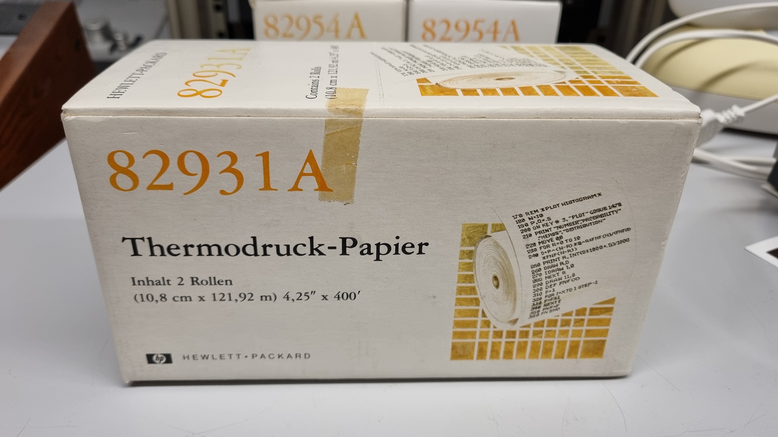 HP 82931A blueprint paper for HP85 series billede 2