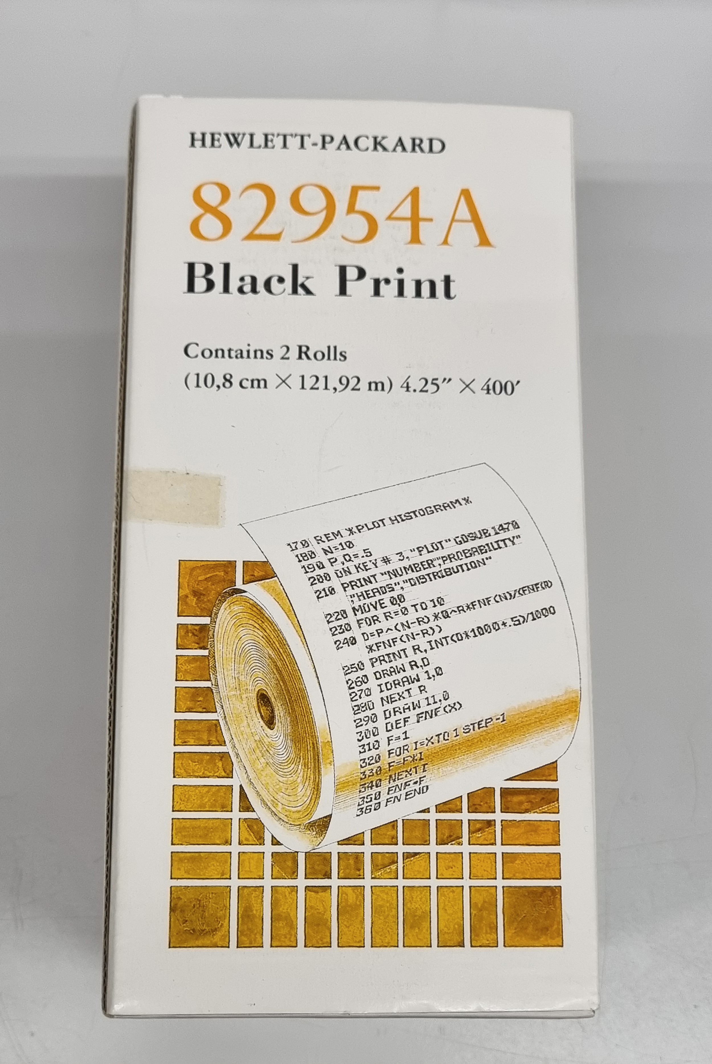 HP 82954A black thermal paper for HP 85 series - hovedbillede